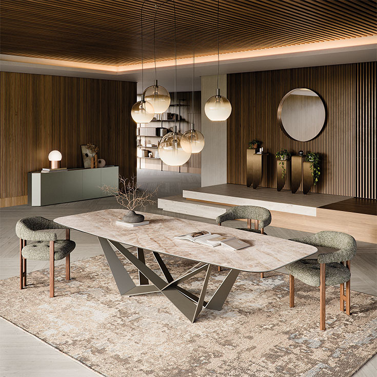 Tavolo Skorpio Keramik Cattelan Italia